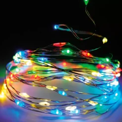KOOPMAN Ghirlande Di Luci-Ghirlanda luminosa 32 m 320 Micro LED Filo d'argento