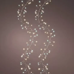 KAEMINGK Ghirlande Di Luci-Ghirlanda luminosa 12 m 960 Micro LED cavo argento Luxe bicolore Bianco caldo e freddo