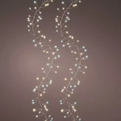 KAEMINGK Ghirlande Di Luci-Ghirlanda luminosa 6 m 480 Micro LED cavo argento Luxe bicolore Bianco caldo e freddo