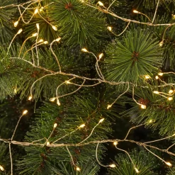 KAEMINGK Ghirlande Di Luci-Ghirlanda luminosa 6 m 480 Micro LED cavo argento Luxe Bianco caldo