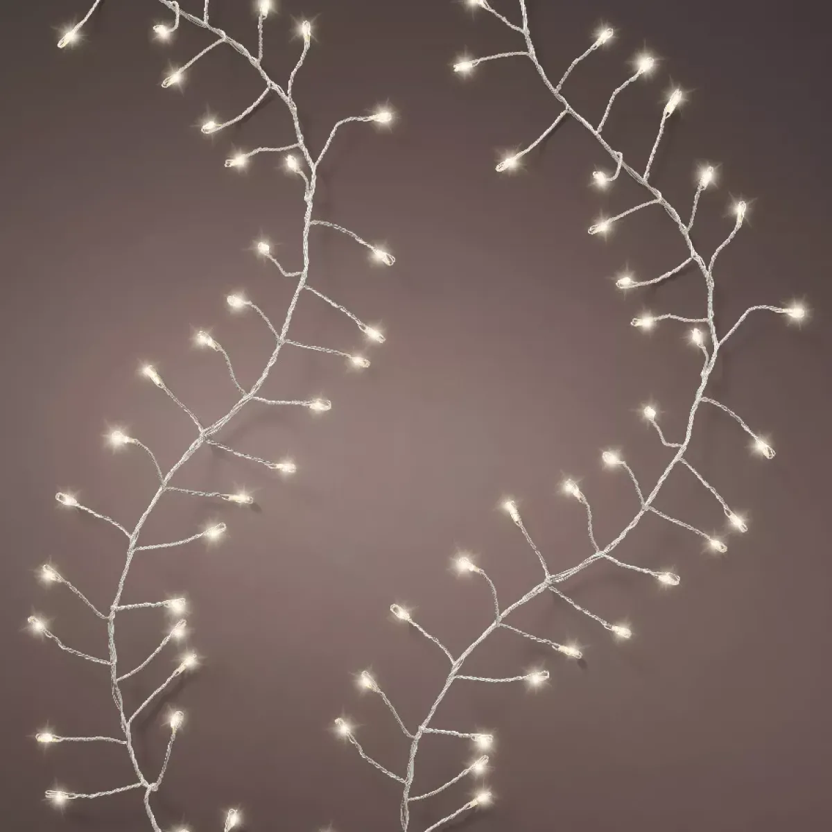 KAEMINGK Ghirlande Di Luci-Ghirlanda luminosa 6 m 480 Micro LED cavo argento Luxe Bianco caldo