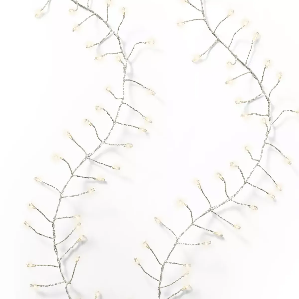 KAEMINGK Ghirlande Di Luci-Ghirlanda luminosa 6 m 480 Micro LED cavo argento Luxe Bianco caldo