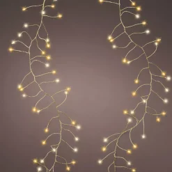KAEMINGK Ghirlande Di Luci-Ghirlanda luminosa 6 m 480 Micro LED cavo oro Luxe bicolore Bianco caldo e freddo