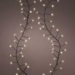 KAEMINGK Ghirlande Di Luci-Ghirlanda luminosa 12 m 960 Micro LED cavo nero Luxe Bianco caldo