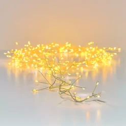 KAEMINGK Ghirlande Di Luci-Ghirlanda luminosa 12 m 960 Micro LED cavo oro Luxe bicolore Bianco caldo e freddo