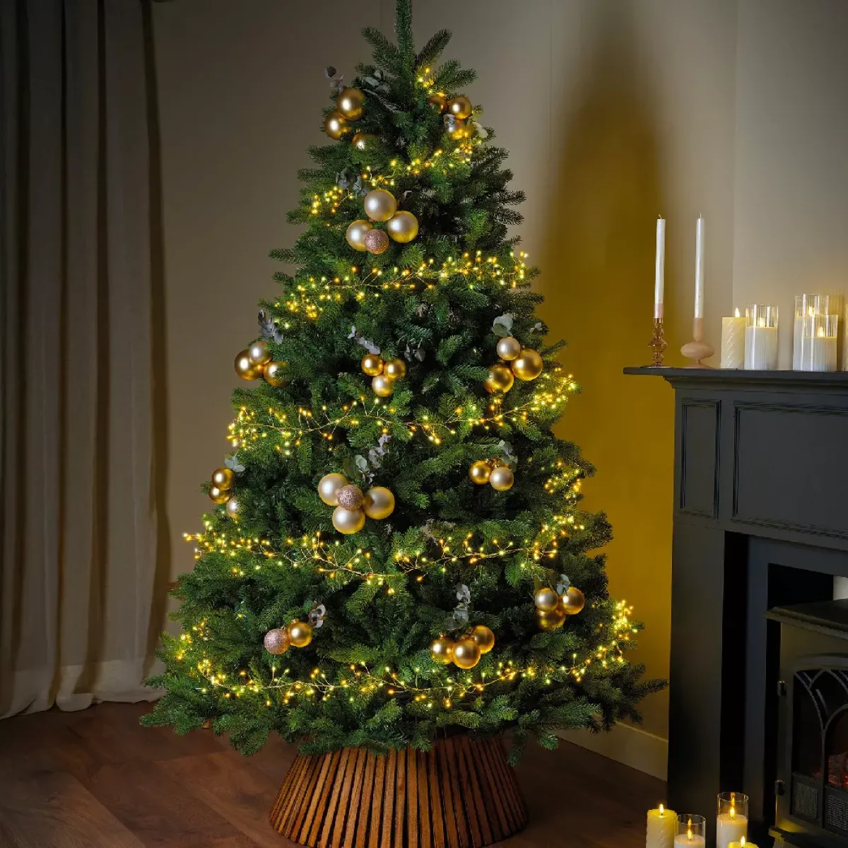 KAEMINGK Ghirlande Di Luci-Ghirlanda luminosa 12 m 960 Micro LED cavo oro Luxe bicolore Bianco caldo e freddo