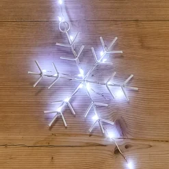 KAEMINGK Oggetti Decorativi E Illuminati|Ghirlande Luminose Decorative-Ghirlanda luminosa 2,25 m 160 micro LED Cristalli di neve