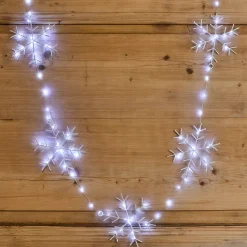 KAEMINGK Oggetti Decorativi E Illuminati|Ghirlande Luminose Decorative-Ghirlanda luminosa 2,25 m 160 micro LED Cristalli di neve