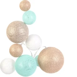 THE HOME DECO LIGHT Oggetti Decorativi Bambini-Ghirlanda luminosa 10 palline 1m Savannah