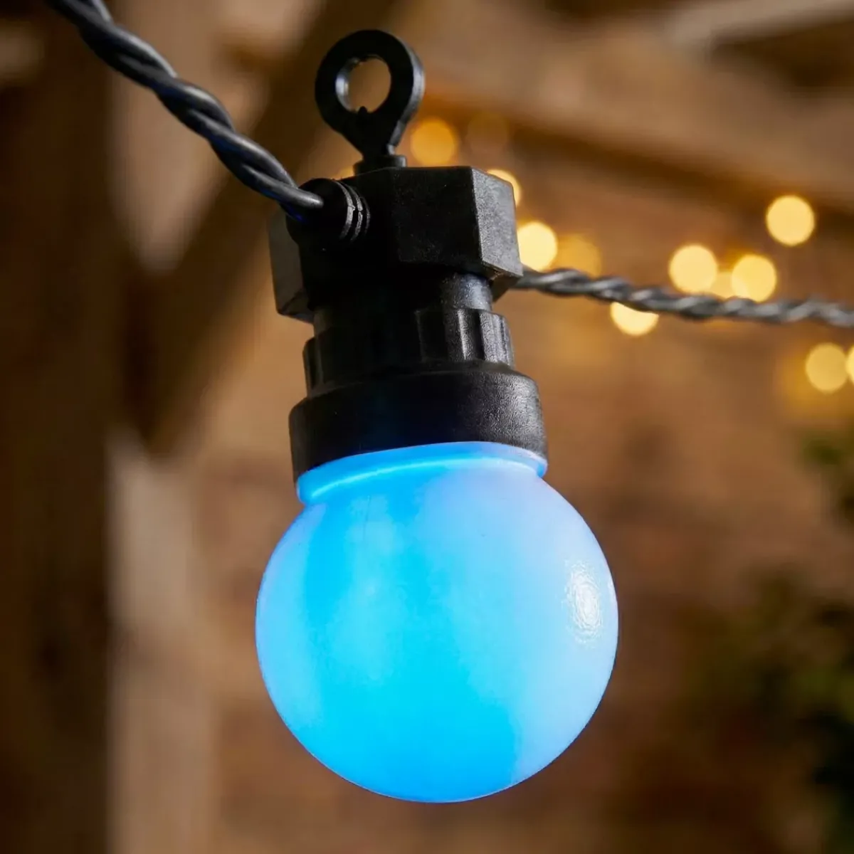 KAEMINGK Luci Per Esterno-Ghirlanda luminosa solare da giardino 10 LED (4,5 m) Festa estiva