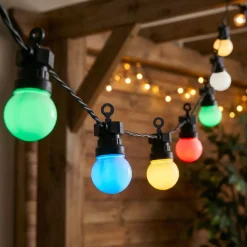 KAEMINGK Luci Per Esterno-Ghirlanda luminosa solare da giardino 10 LED (4,5 m) Festa estiva