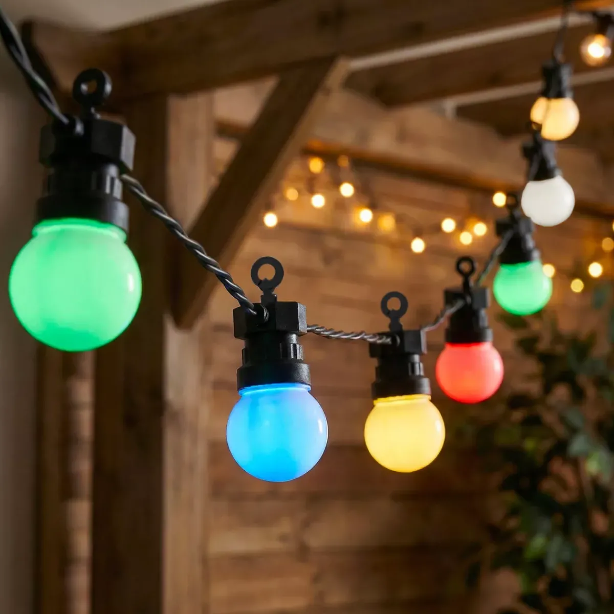 KAEMINGK Luci Per Esterno-Ghirlanda luminosa solare da giardino 10 LED (4,5 m) Festa estiva