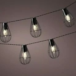 #N/A Luci Per Esterno-Ghirlanda luminosa solare Gabbia 3,5 m - Bianco caldo 8 LED