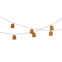 KAEMINGK Luci Per Esterno-Ghirlanda luminosa solare in resina intrecciata 8 LED (2,10 m) Campagna