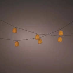 KAEMINGK Luci Per Esterno-Ghirlanda luminosa solare in resina intrecciata 8 LED (2,10 m) Campagna
