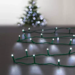 Feeric Lights & Christmas Guilande Di Luci Grande Lunghezza|Ghirlande Di Luci-Ghirlanda luminosa Timer 30 m Bianco freddo 300 LED CV