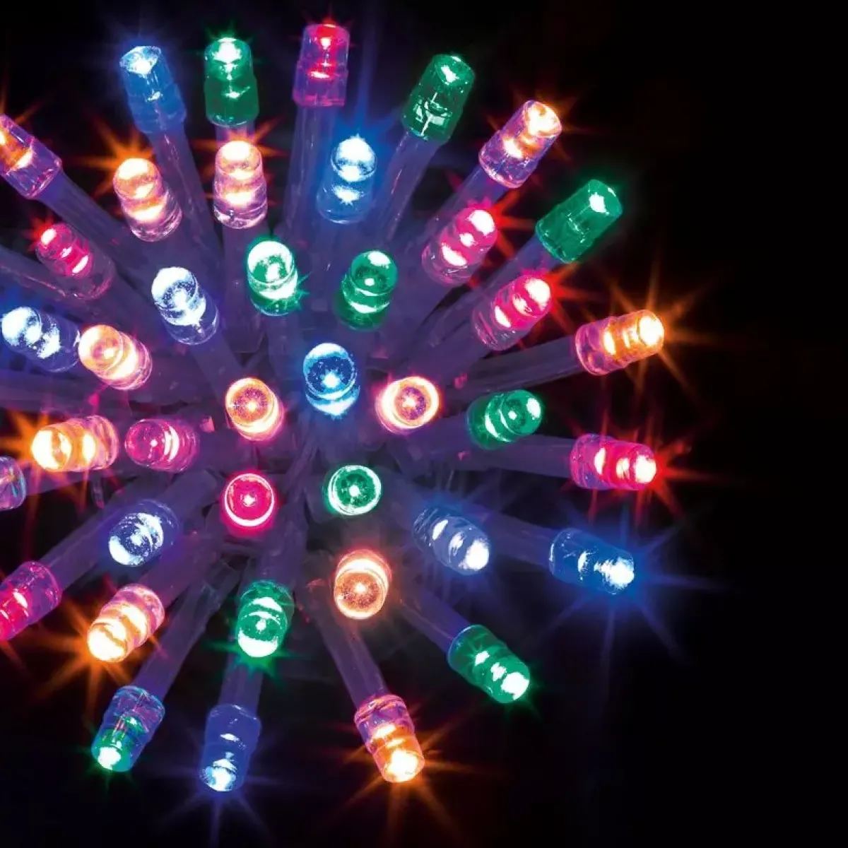 Feeric Lights & Christmas Ghirlande Di Luci-Ghirlanda luminosa Timer 10 m Multicolore 100 LED CT