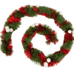 JJA Ghirlanda In Abete Artificiale-Ghirlanda per albero di Natale (270 cm) Festività e Verde