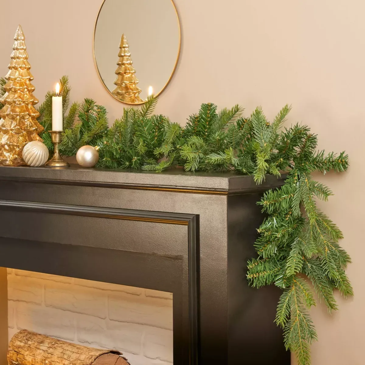 EMINZA Alberi Di Natale Grande Dimensione|Ghirlanda In Abete Artificiale-Ghirlanda per albero di Natale (280 cm - D8) Glorious Verde abete