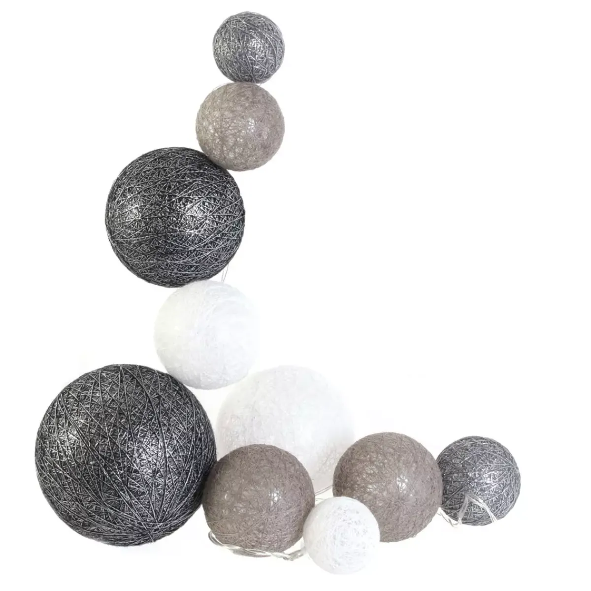 THE HOME DECO LIGHT Oggetti Decorativi Bambini-Ghirlanda Savannah 10 palline 1m Savannah