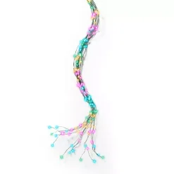 KAEMINGK Ghirlande Di Luci-Ghirlanda tenda per albero H2,40m 832 Micro LED cavo verde Multicolore pastello