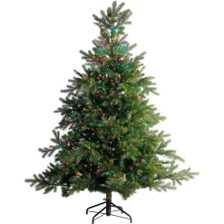 KAEMINGK Ghirlande Di Luci-Ghirlanda tenda per albero 1,80 m 408 Micro LED cavo verde Multicolore pastello