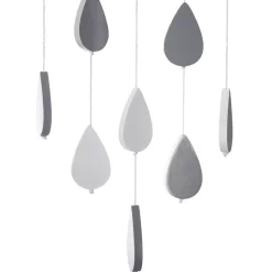 Atmosphera createur d'interieur for kids Oggetti Decorativi Bambini-Giostrina per culla in legno e cotone (H57.5 cm) Nuvola Grigia