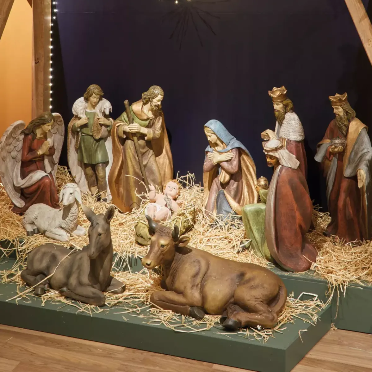 EMINZA Presepi, Statuine Grande Dimensioni|Statuine Presepe-Gli 11 grandi santoni (Alt 94 cm)