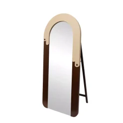 EMINZA Specchi-Grande specchio da parete con cornice in legno (180 cm) Eldoro
