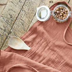 EMINZA Accessori Cucina-Grembiule con tasche garza di cotone Gaïa