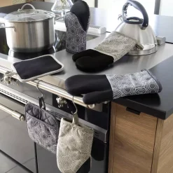 Guanto da cucina ambidestro in cotone (30x18 cm) Alveis Beige