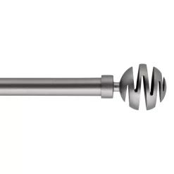 Kit asta appendiabiti estensibile (L140 - L260 cm / D19 mm) Villalouise Grigio cemento