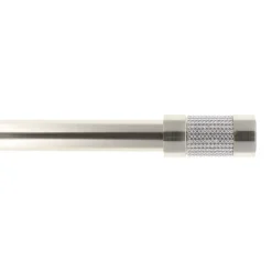 Kit asta per tenda estensibile (L210 - L380 cm / D28 mm) Viola Argento