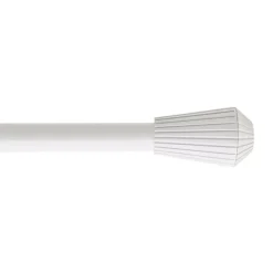 Kit asta tenda estensibile (L210 - L380 cm / D19 mm) Pisa Bianco opaco