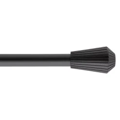 Kit asta tenda estensibile (L210 - L380 cm / D19 mm) Pisa Nero opaco
