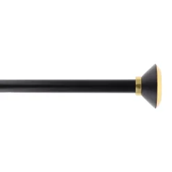Kit asta tenda estensibile (L210 - L380 cm / D19 mm) Coni Oro e Nero