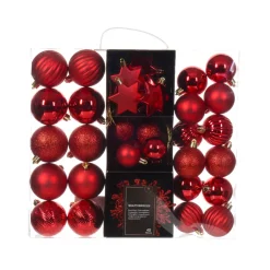 KAEMINGK Palline Di Natale-Kit di addobbi per albero di Natale (40 pezzi) Cristallo
