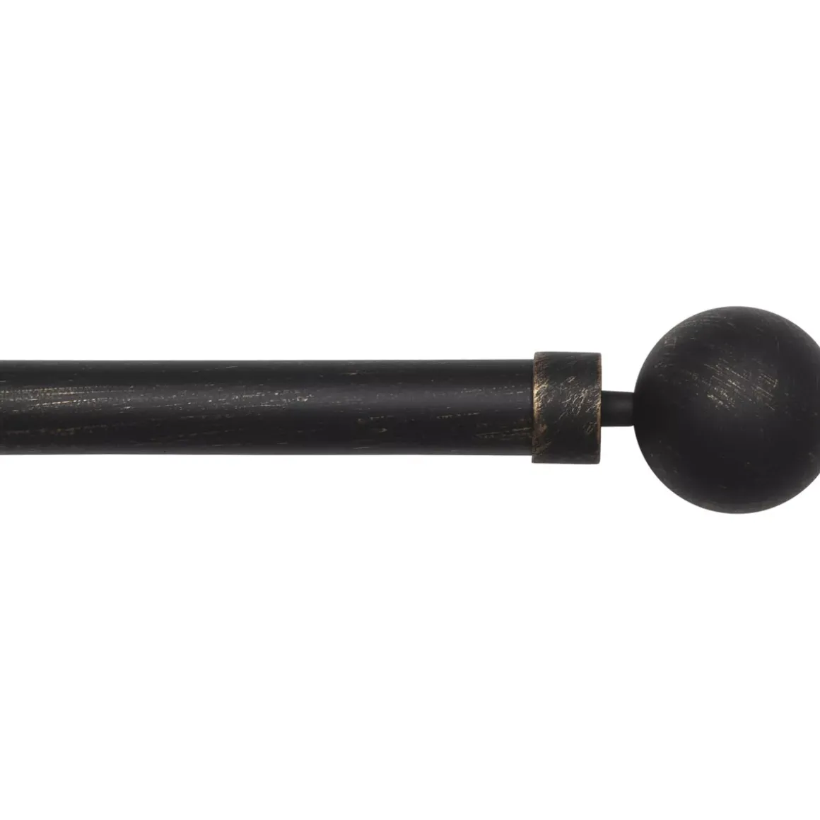 Kit di asta per tenda estensibile (L210 - L380 cm / D28 mm) Gaïa Nero e oro