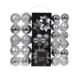 KAEMINGK Palline Di Natale-Kit di decorazione per albero di Natale (40 pezzi) Cristallo