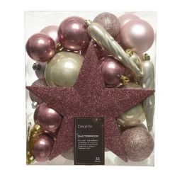 KAEMINGK Palline Di Natale-Kit di decorazioni di Natale Novae multi Rosa cipria/Perla/