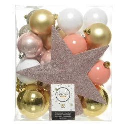 KAEMINGK Palline Di Natale-Kit di decorazioni di Natale Novae multi Oro / Bianco / Rosa /