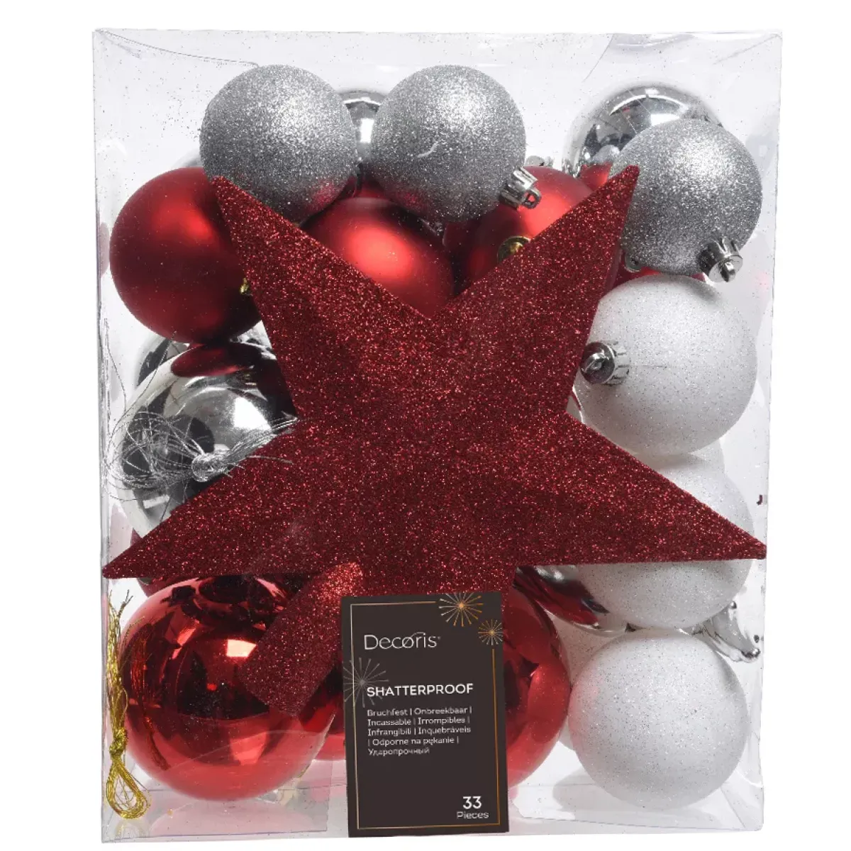 KAEMINGK Palline Di Natale-Kit di decorazioni di Natale Novae mix Bianco /