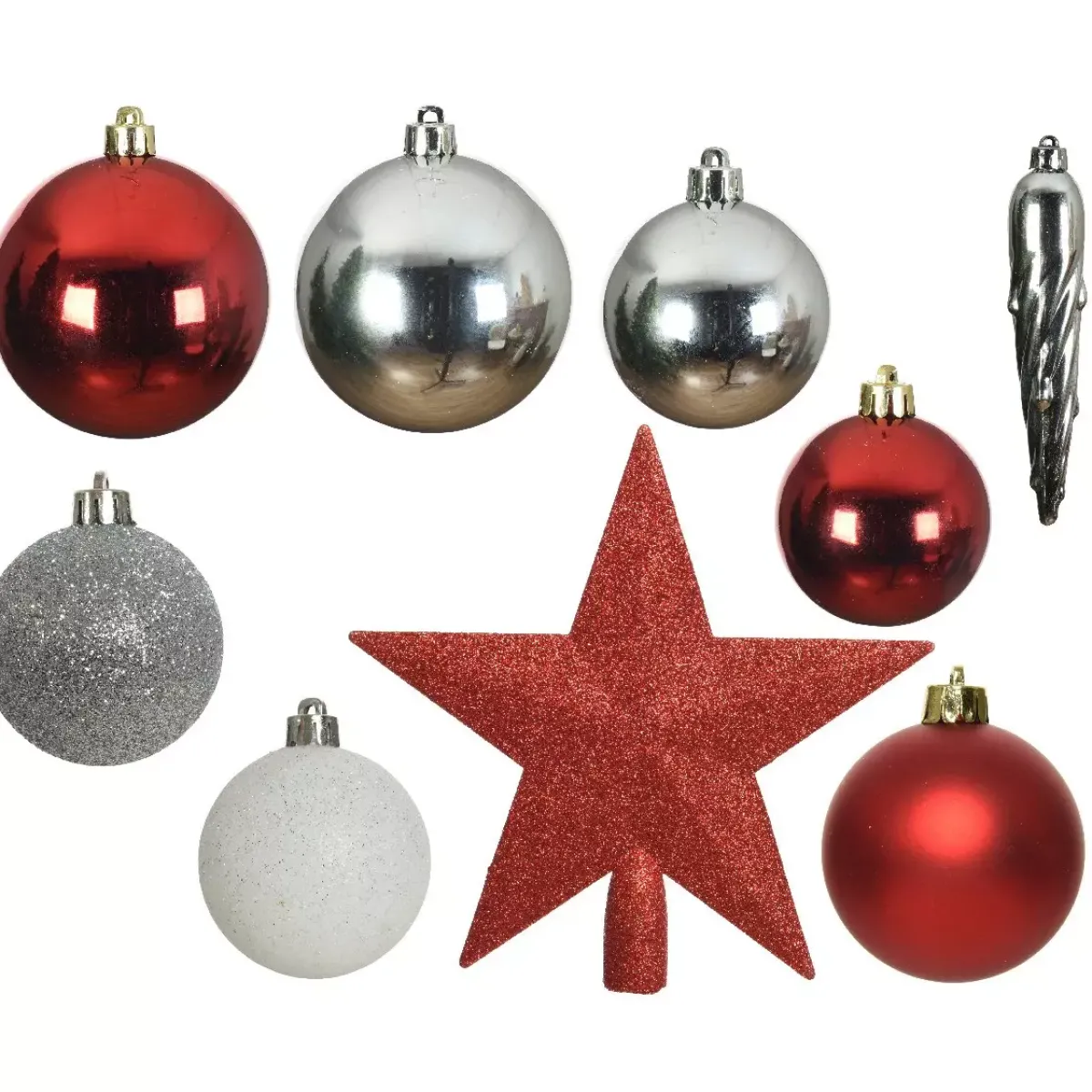 KAEMINGK Palline Di Natale-Kit di decorazioni di Natale Novae mix Bianco /