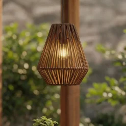 KAEMINGK Luci Per Esterno-Lampada a sospensione da giardino a batteria con 15 LED (H27 cm) Messya