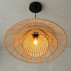 EMINZA Lampadari-Lampada a sospensione desgin in bambù (D60 cm) Zeyno