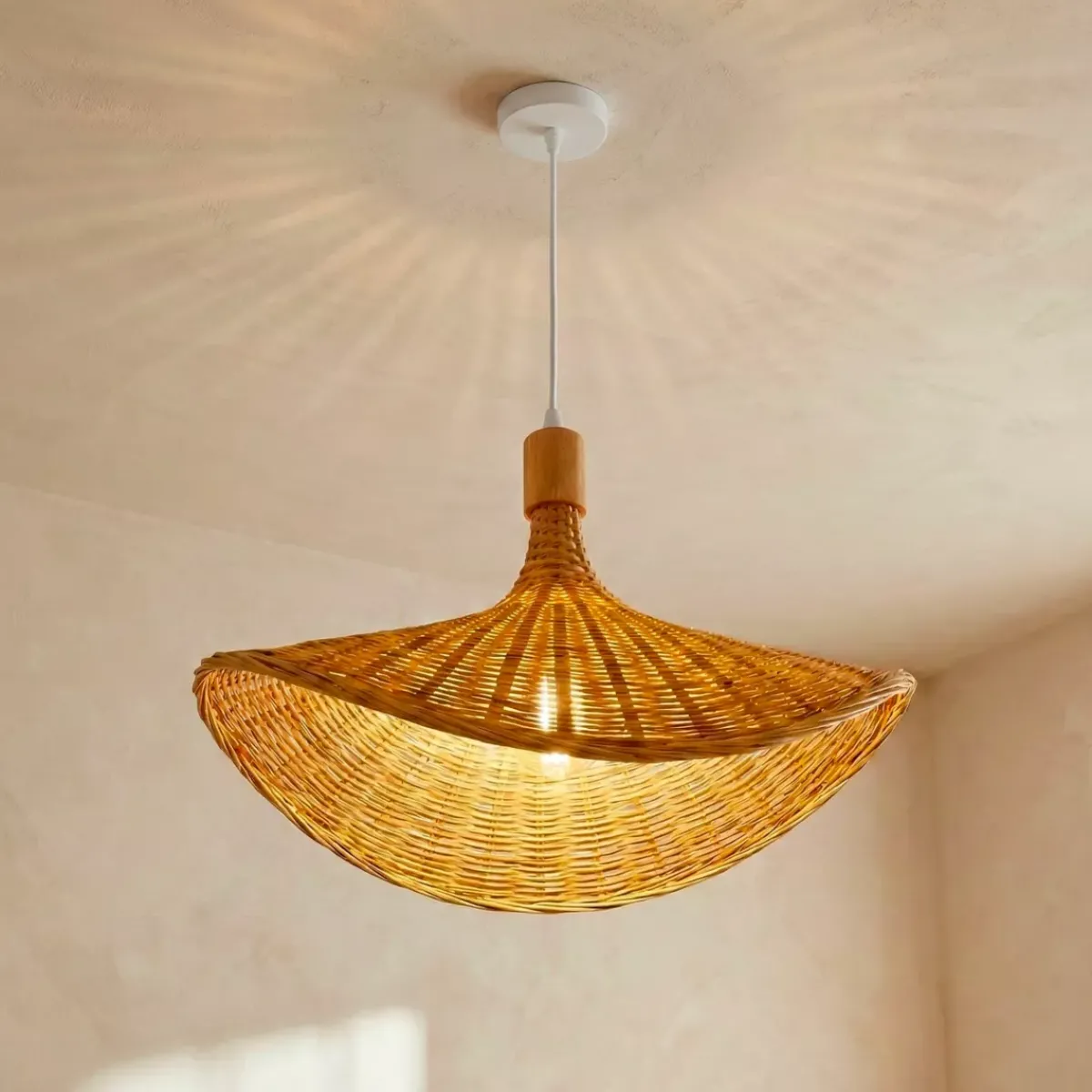 EMINZA Lampadari-Lampada a sospensione in bambù (D55 cm) Kalahari