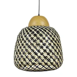 EMINZA Lampadari-Lampada a sospensione in bambù (D40 cm) Elda e naturale