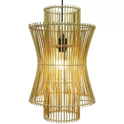 EMINZA Lampadari-Lampada a sospensione in bambù (H52 cm) Morok