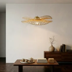 EMINZA Lampadari-Lampada a sospensione in bambù (D55 cm) Mérida