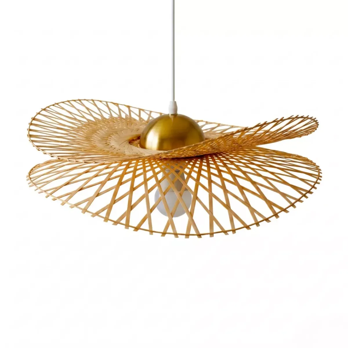 EMINZA Lampadari-Lampada a sospensione in bambù (D55 cm) Mérida